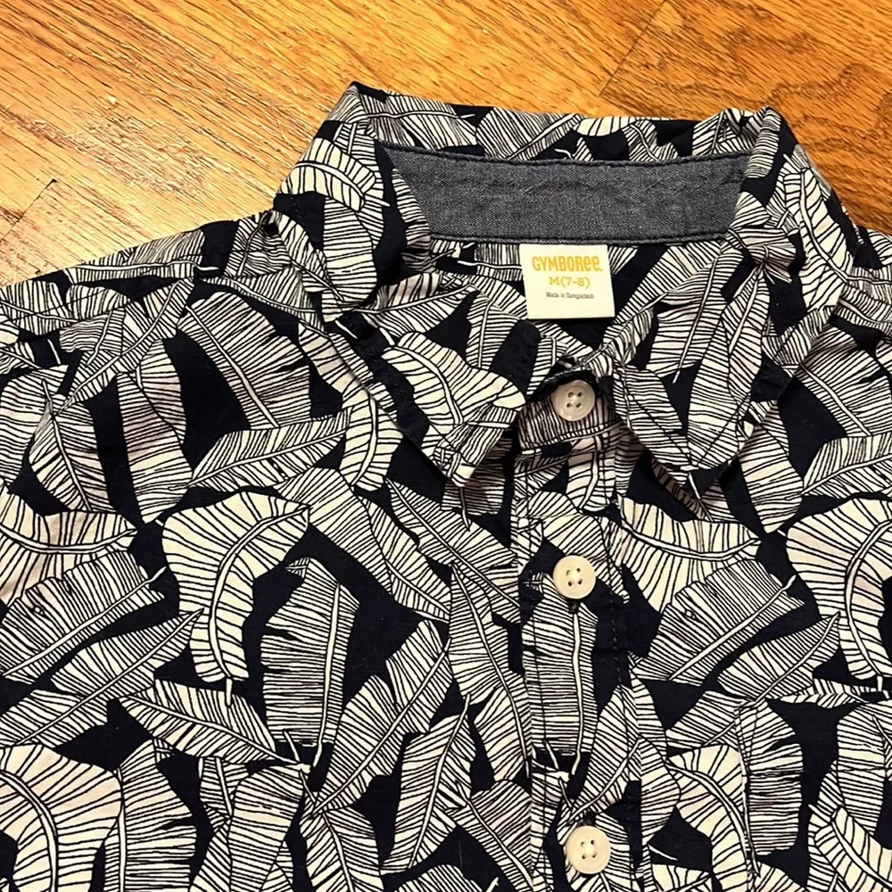Gymboree Tropical Print Palm Shirt